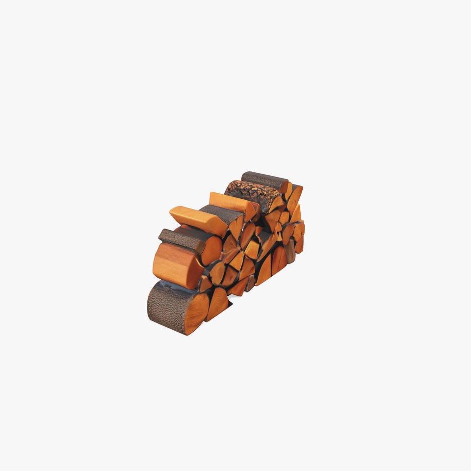 Firewood Stack D Model Pack with Versatile Detail